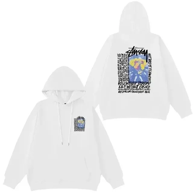 Stüssy Hooded Sweatshirt Graphic Print