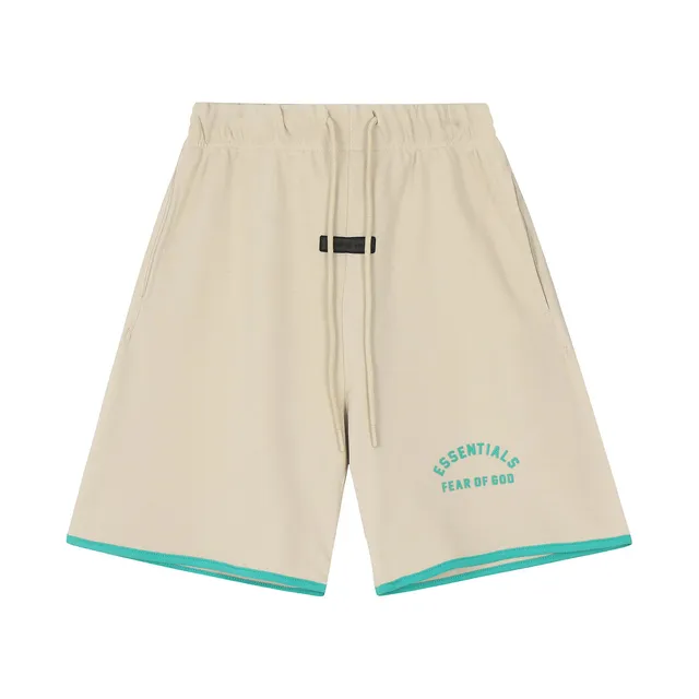 Fear of God Essentials Essentials Shorts Beige with Teal Trim