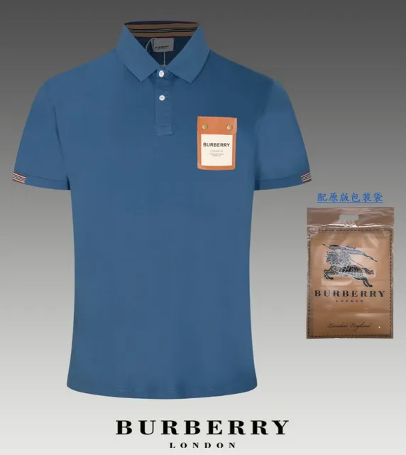 Burberry Polo Shirt Leather Patch