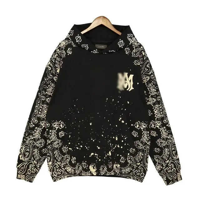 Amiri Hoodie Paisley Print