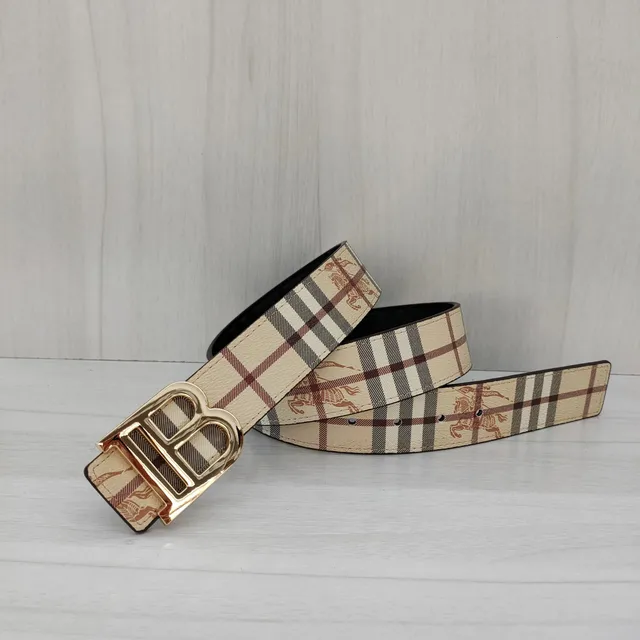 Burberry Check Print Belt