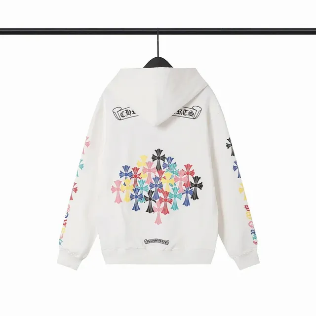Chrome Hearts Hoodie Multicolor Cross Print