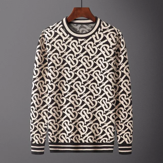 Burberry Knit Sweater Monogram Print