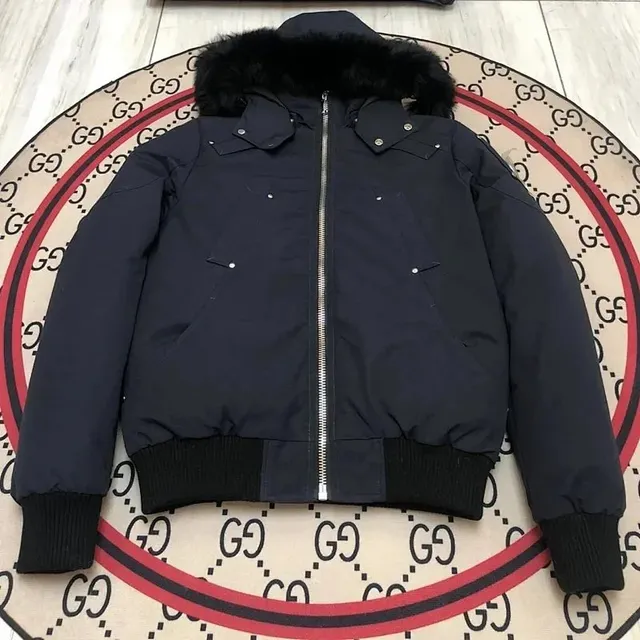 Gucci Puffer Jacket Fur-Trimmed Hood