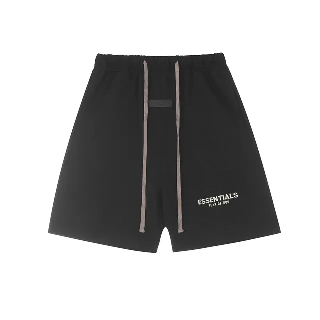 Fear of God Essentials Logo Shorts Black