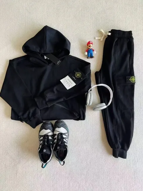 Stone Island Corduroy Hoodie and Joggers Set