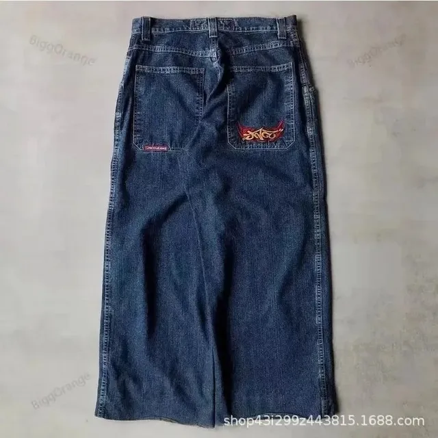 BAPE Denim Skirt Shark Embroidery