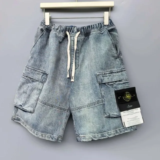 C.P. Company Cargo Shorts Washed Denim