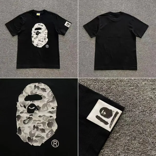 BAPE Shark Tee Camouflage Ape Head