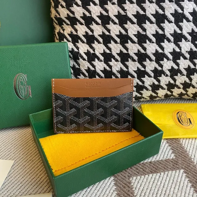 Goyard Card Holder Goyardine Canvas