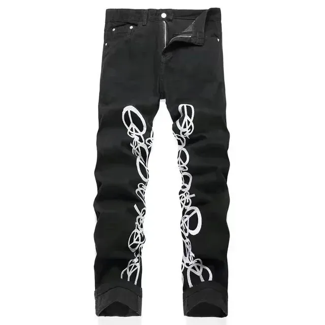 Levi's 501 Jeans Peace Sign Print