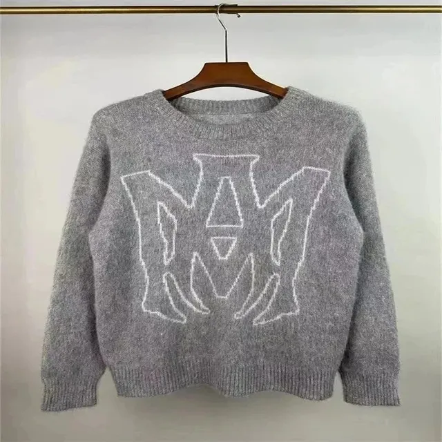 Amiri Knit Sweater Logo Intarsia