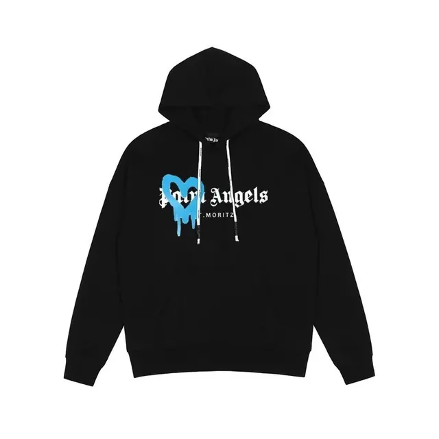 Palm Angels Hoodie Dripping Heart Logo