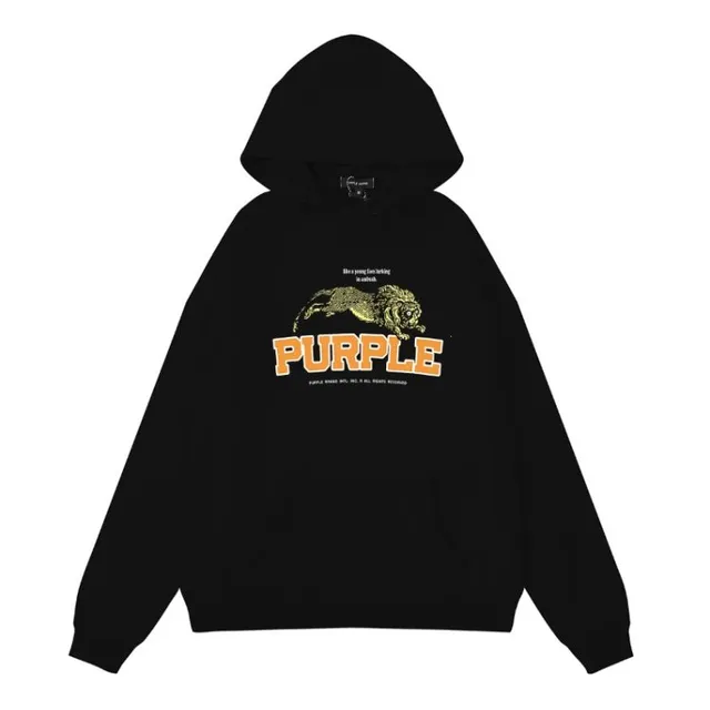 Purple Brand Hoodie Lion Graphic