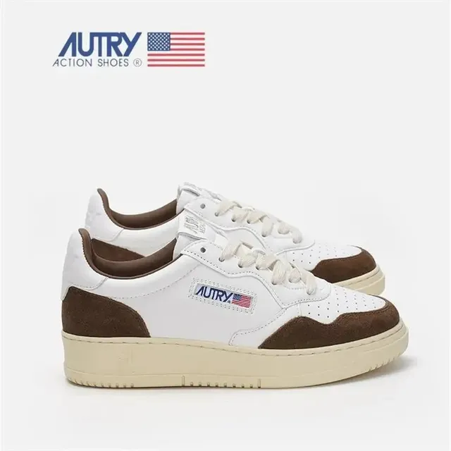 Autry Medalist Low White Brown