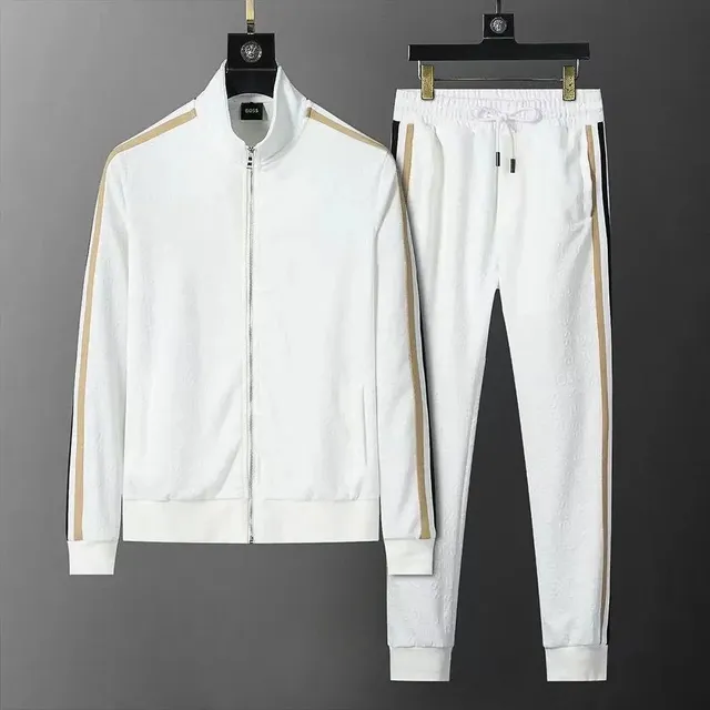 Hugo Boss Track Suit Embossed Logo Stripe