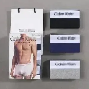 CK黑+灰+蓝 3条装