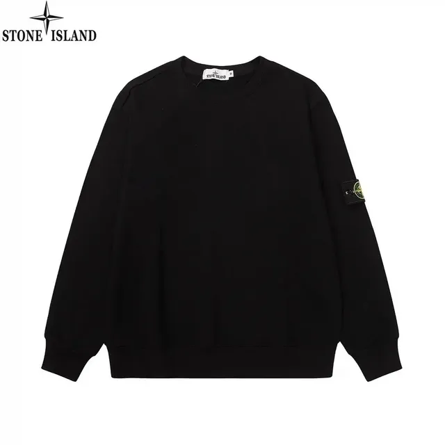 Stone Island Crewneck Sweatshirt Classic Logo Patch