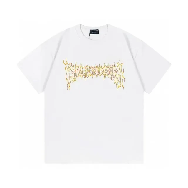 Balenciaga Graphic Tee Flame Logo