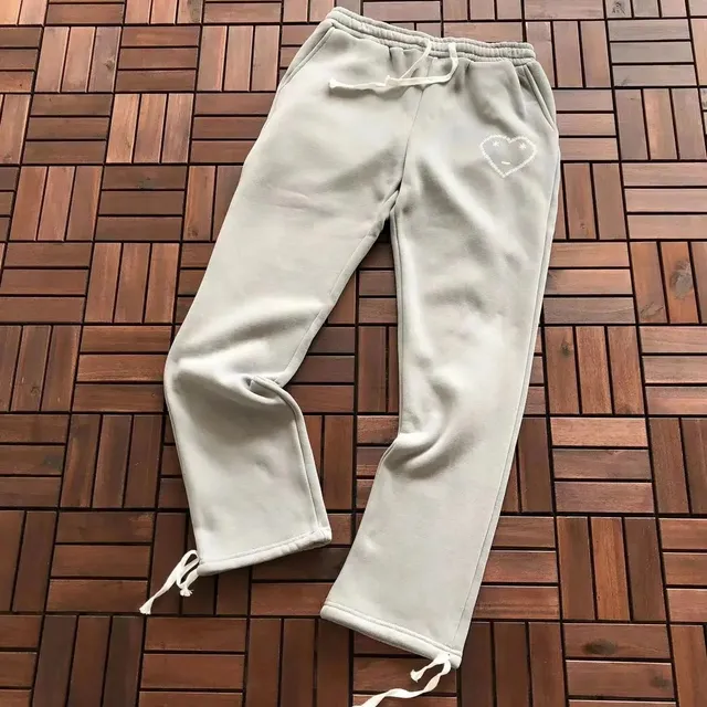 Carsicko Sweatpants Heart Embroidery