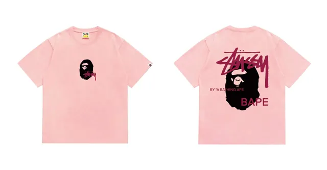 Stüssy Collaboration Tee Bape x Stussy
