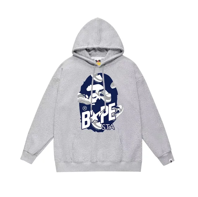 BAPE × Off-White Hooded Sweatshirt Bapesta Graphic