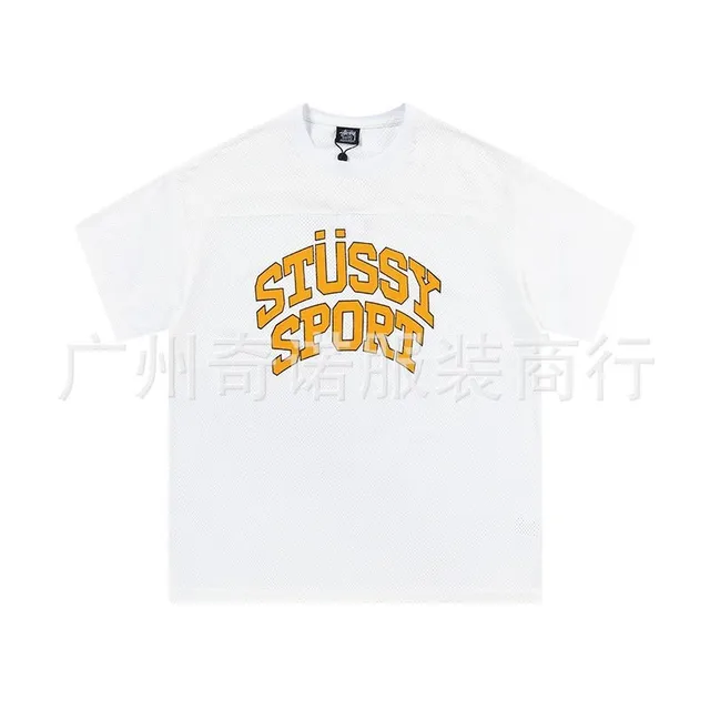 Stüssy Sport Mesh Tee Yellow Logo