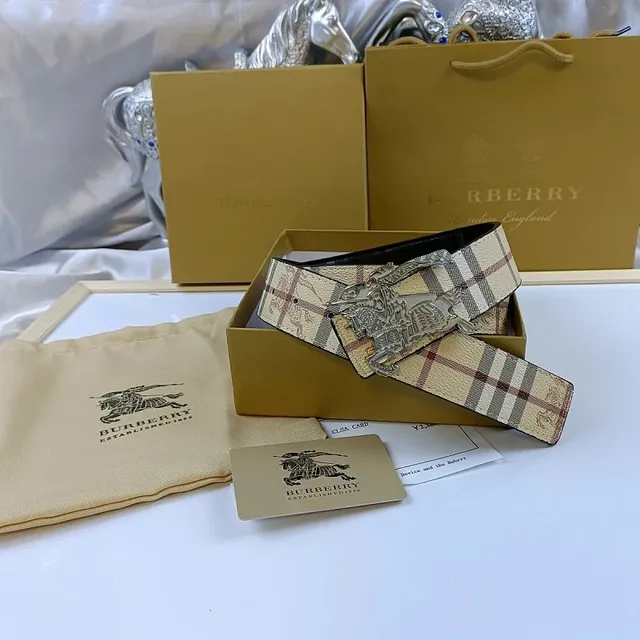 Burberry Check Belt Haymarket Check
