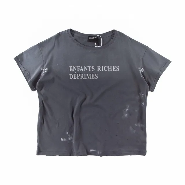 Distressed Logo Tee Enfants Riches Déprimés