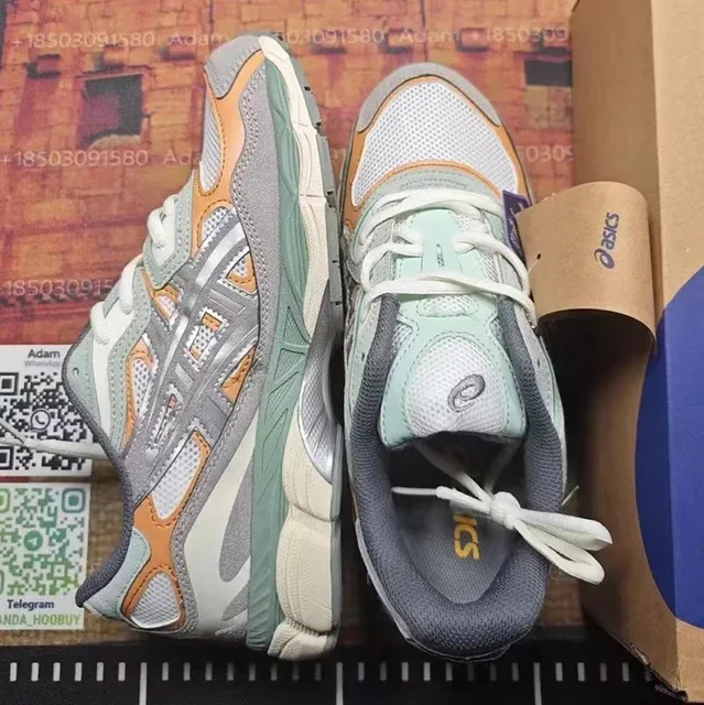 Asics Gel-NYC Grey Orange Mint