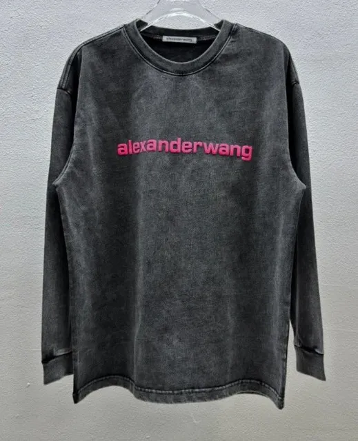 Alexander Wang Long-Sleeve Tee Acid Wash