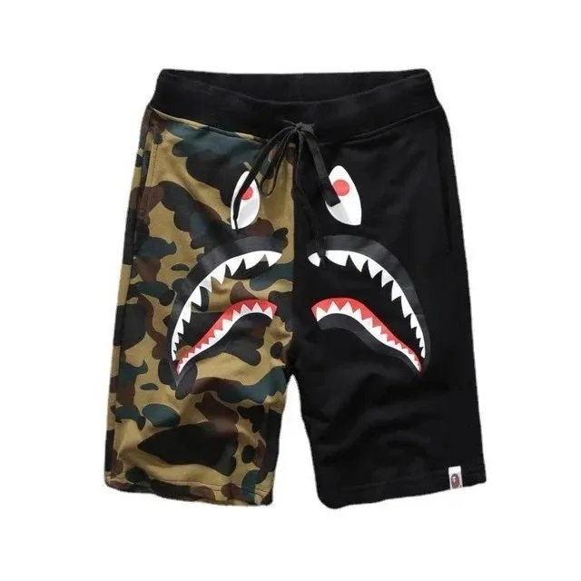 BAPE Shark Shorts Camo Split