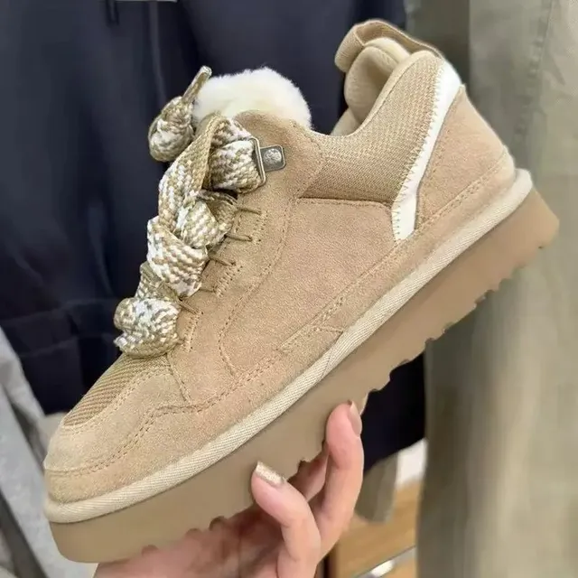 UGG Platform Sneaker Shearling Lacing