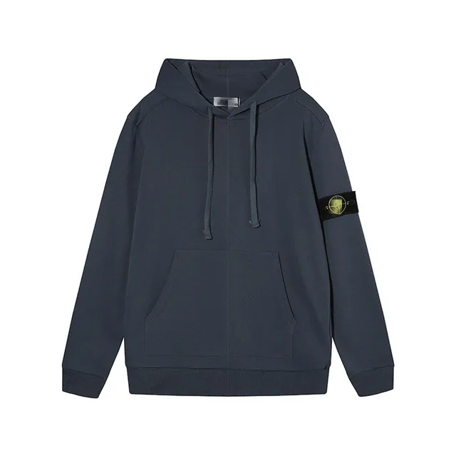 Stone Island Zip-Up Hoodie Compass Patch