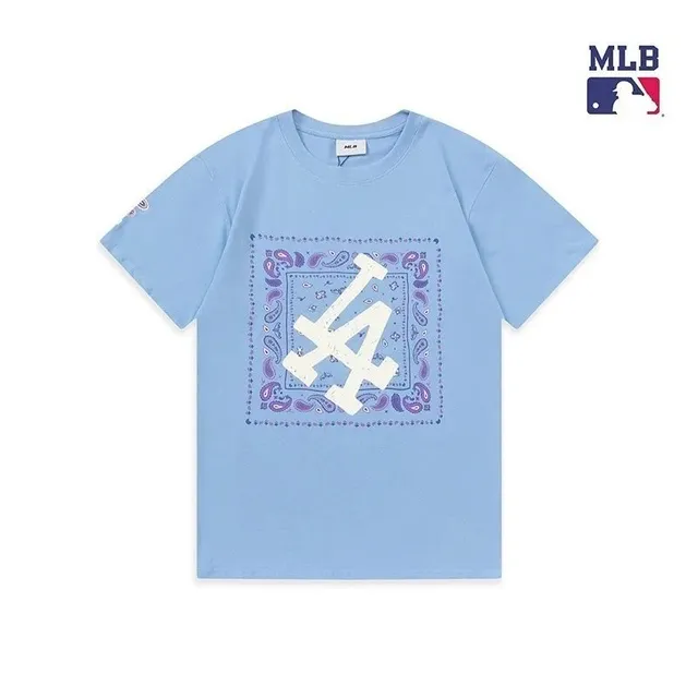 MLB Bandana Logo Tee LA Dodgers Bandana Print