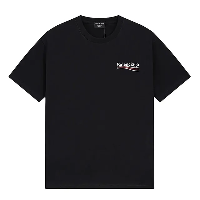 Balenciaga Logo T-Shirt Wavy Logo