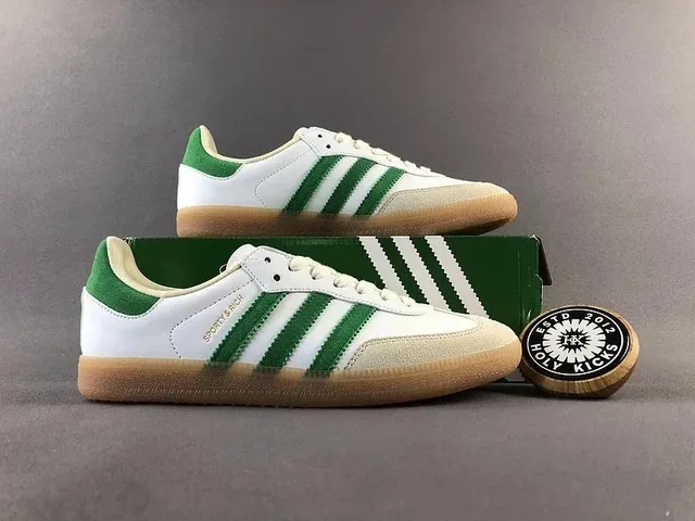 Adidas Samba White Green Gum