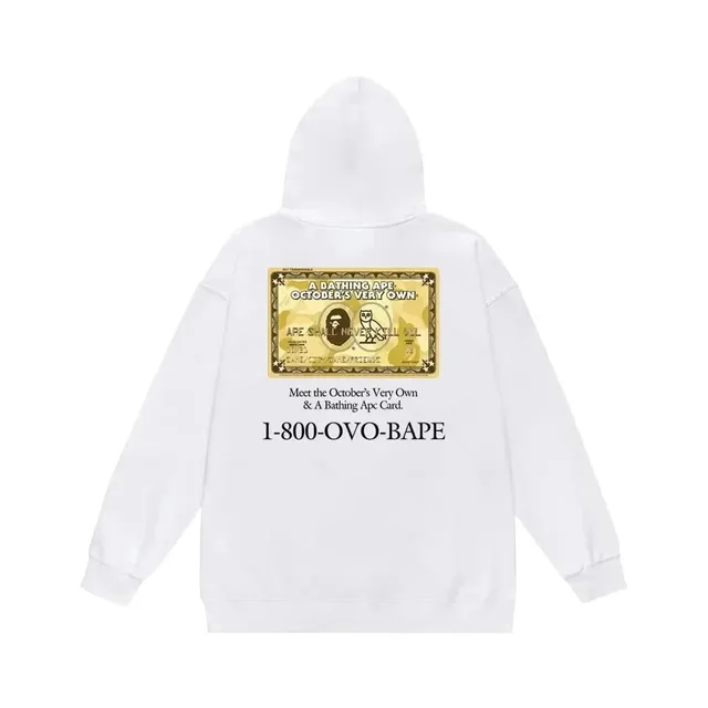 BAPE × Oakley Hoodie October's Very Own Card Print