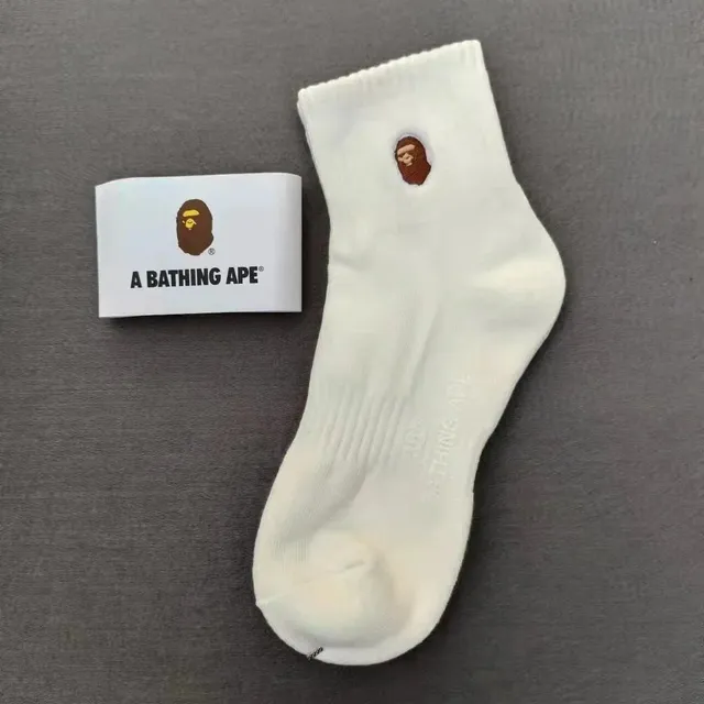 BAPE Crew Sock Ape Head Embroidery