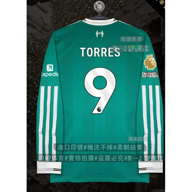 2526 Liwu P two guest long sleeved Premier League print No. 9 # TORRES