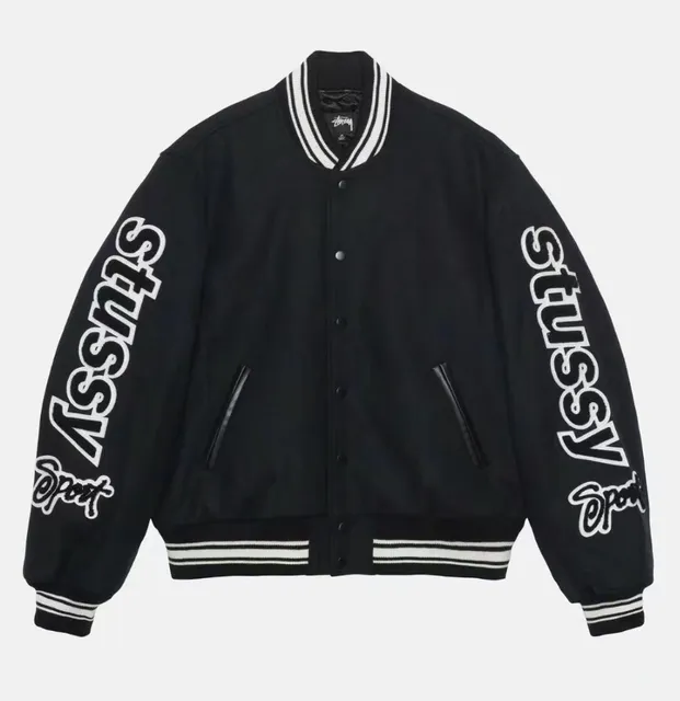 Stüssy Varsity Jacket Script Sleeve