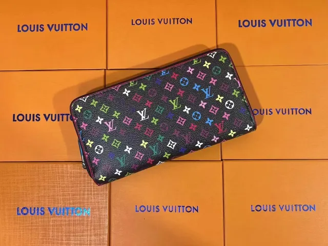 Louis Vuitton Zip Around Wallet Multicolor Monogram