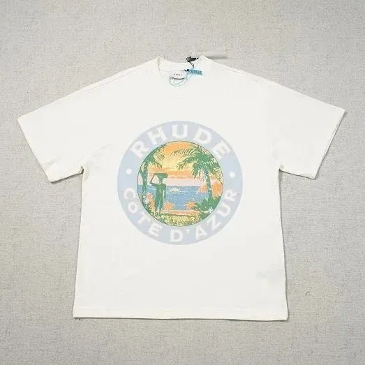 Rhude Graphic Tee Côte d'Azur Print