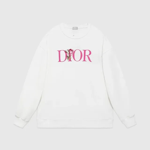 Dior Crewneck Sweatshirt Rose Logo