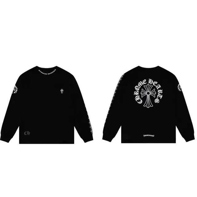 Chrome Hearts Long Sleeve Tee Cross Logo Print