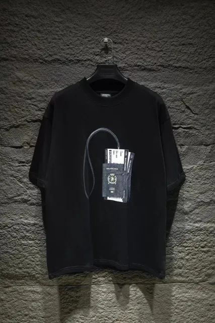Balenciaga Passport T-Shirt Passport Print
