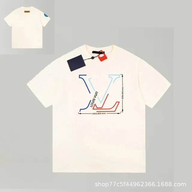 Louis Vuitton LV Logo T-Shirt Multicolor Outline