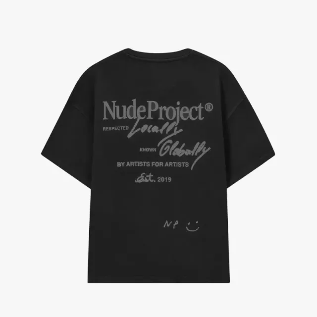 Nude Project Graphic Tee Respected Locally Known Globally