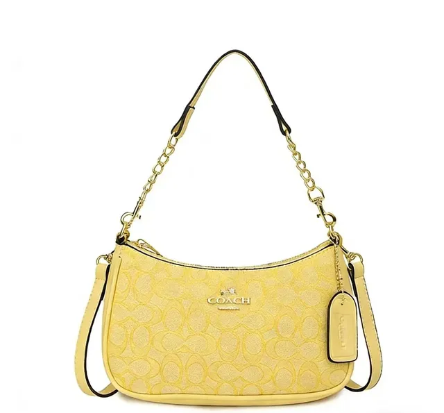 Coach Shoulder Bag Signature Canvas