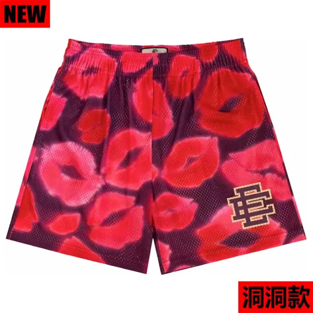 Eric Emanuel Mesh Shorts Lip Print